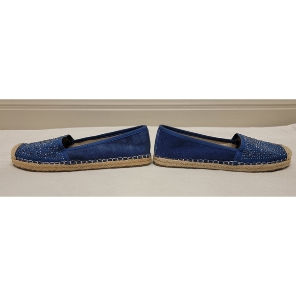 Franco Sarto Blue Espadrilles Flats Slip-on Loafers - Picture 6 of 12